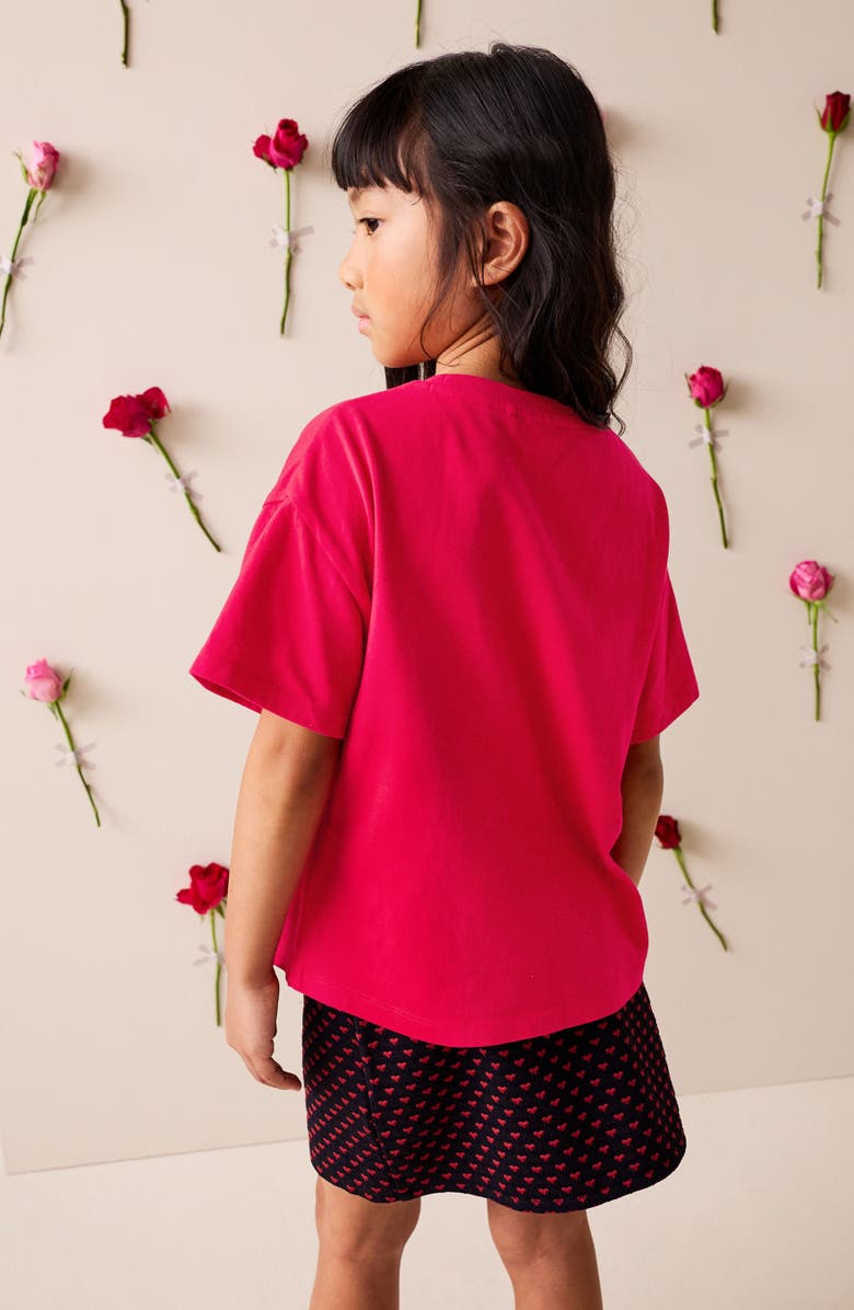 NEXT Kids' Sequin Heart T-Shirt, Alternate, color, Red