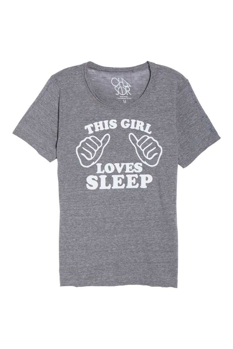This Girl Loves Sleep Tee, Alternate, color, STREAKY GREY