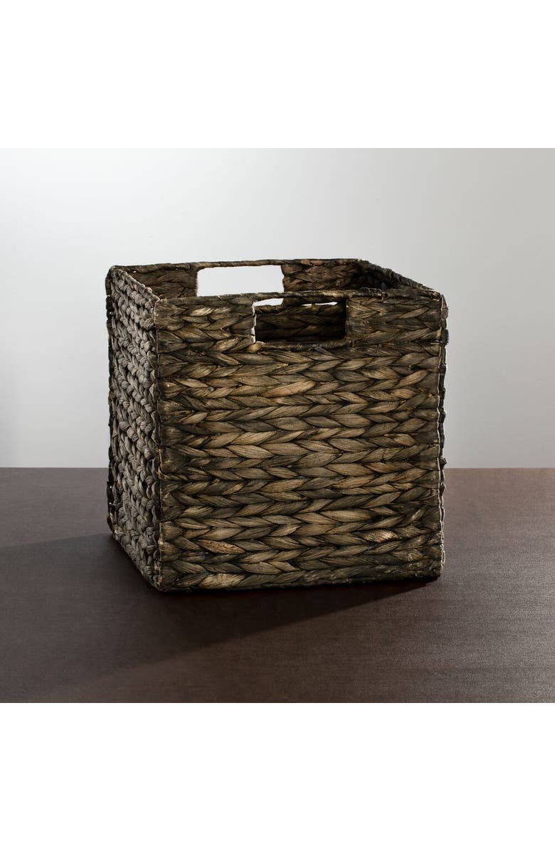 mDesign Woven Hyacinth Kitchen Basket Organizer with Handles - 4 Pack, Alternate, color,