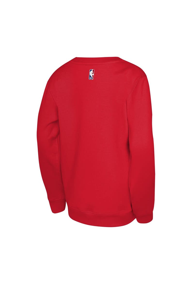 Youth Jordan Brand Red Philadelphia 76ers Courtside Statement Edition Sweatshirt, Alternate, color, Red