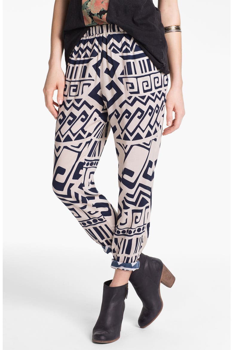 Woven Pants, Main, color, BLUE/ IVORY