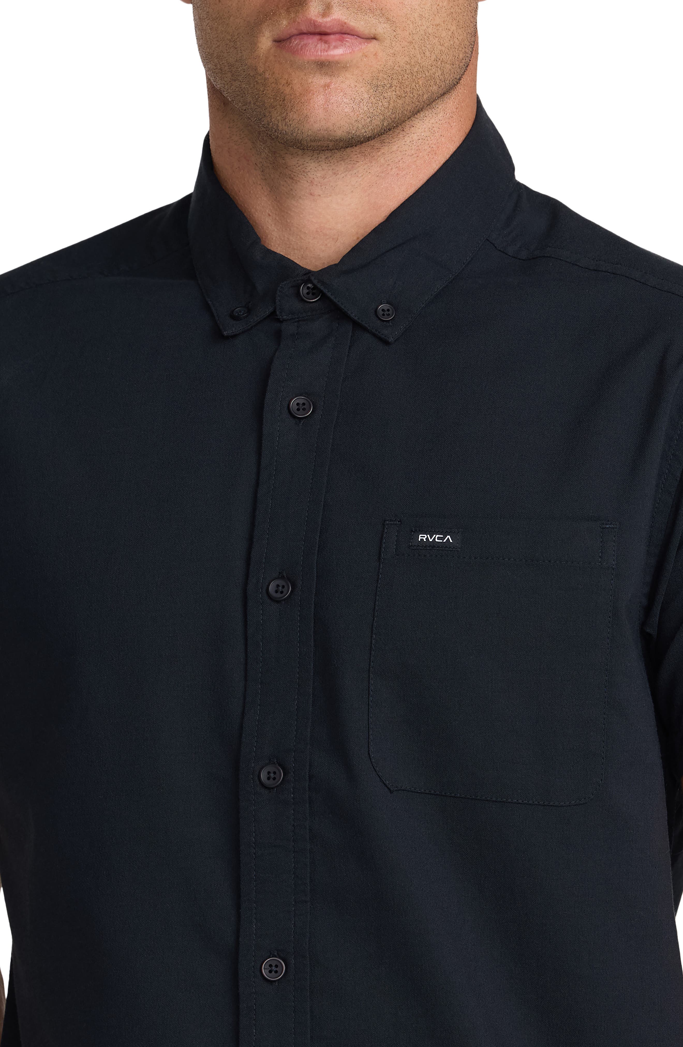 That'll Do Slim Fit Solid Short Sleeve Button-Down Shirt - image 2
