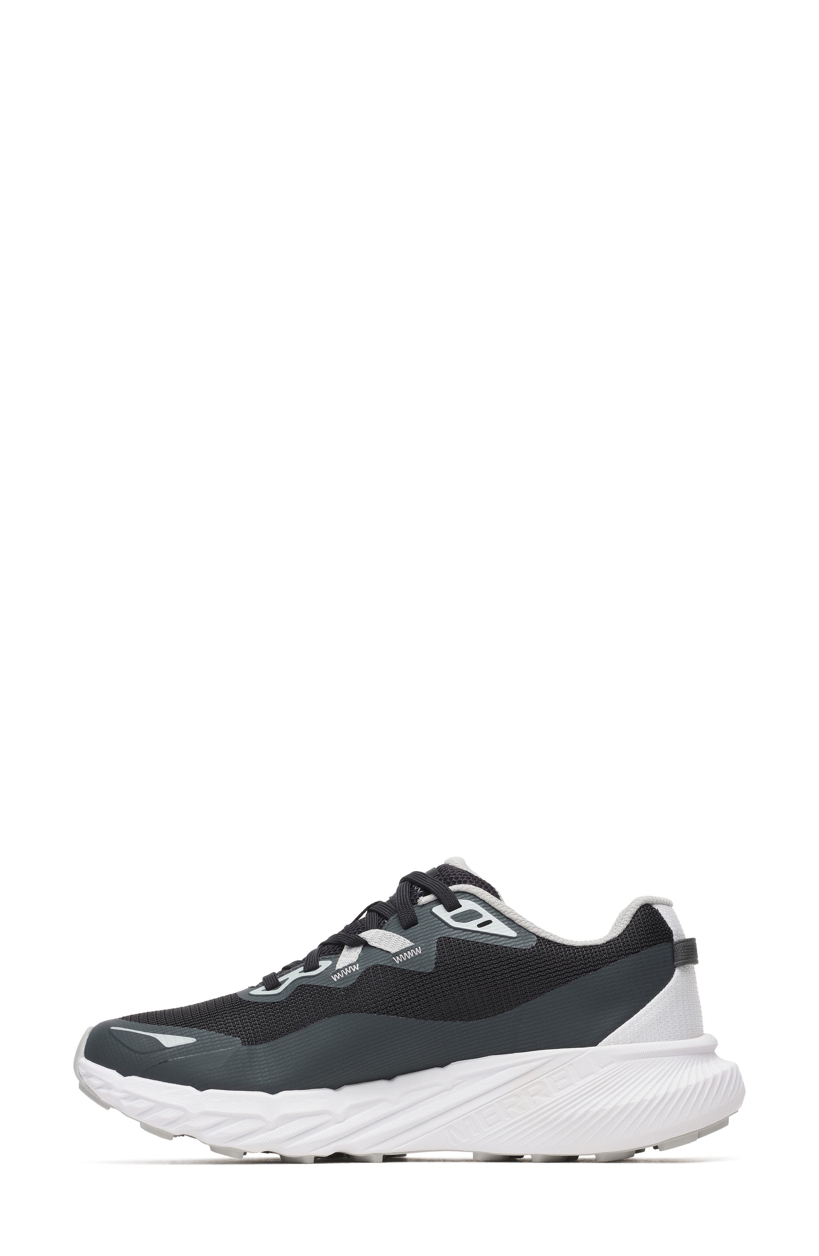 Merrell Agility Trail Running Shoe, Alternate, color, Black