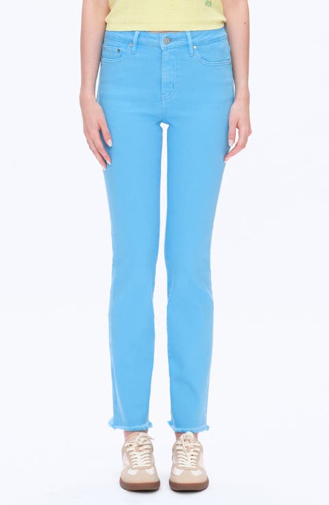 Straight Leg Jeans (Sea Blue)