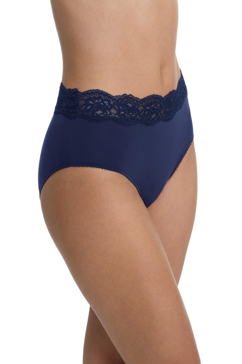 Divine Lace Trim Brief, Alternate, color, Nocturnal