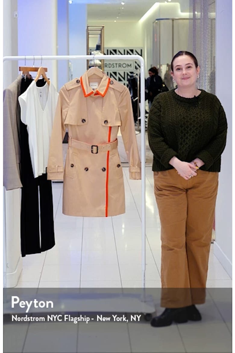 Classic Stretch Cotton Trench Coat video
