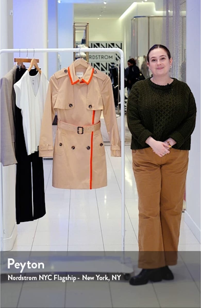 Classic Stretch Cotton Trench Coat, sales video thumbnail