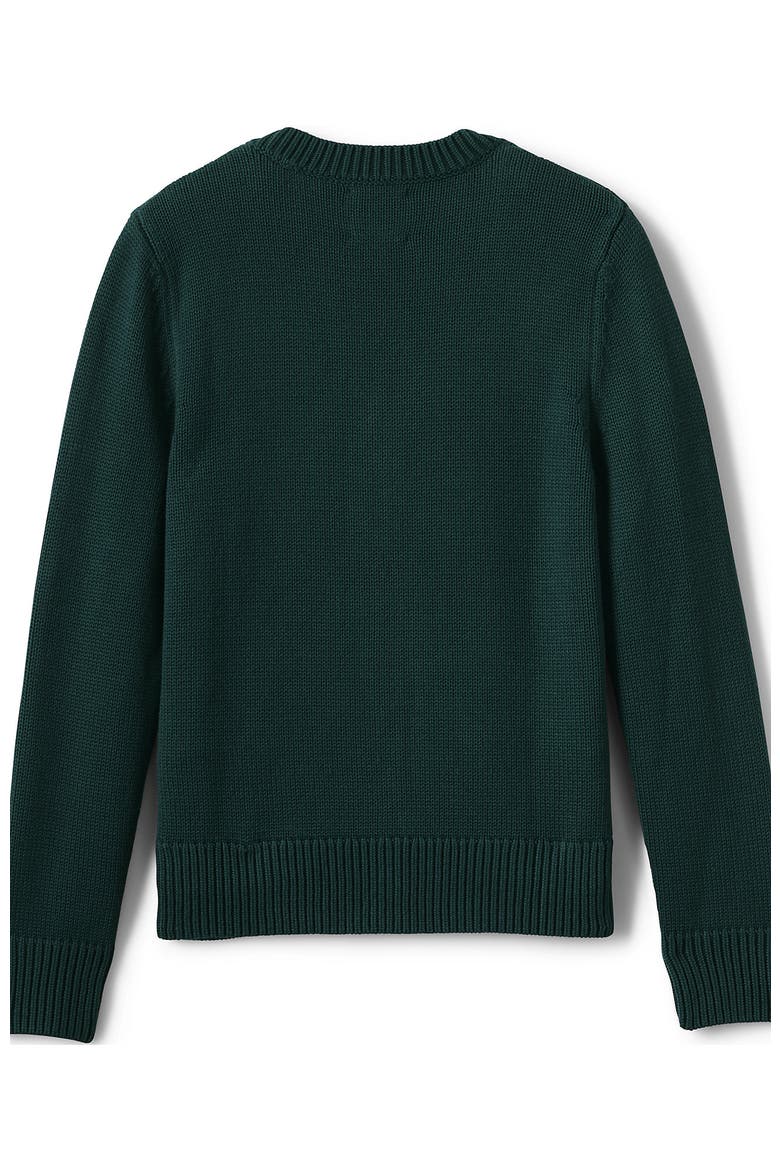 School Uniform  Cotton Modal Button Front Cardigan Sweater, Alternate, color, Evergreen