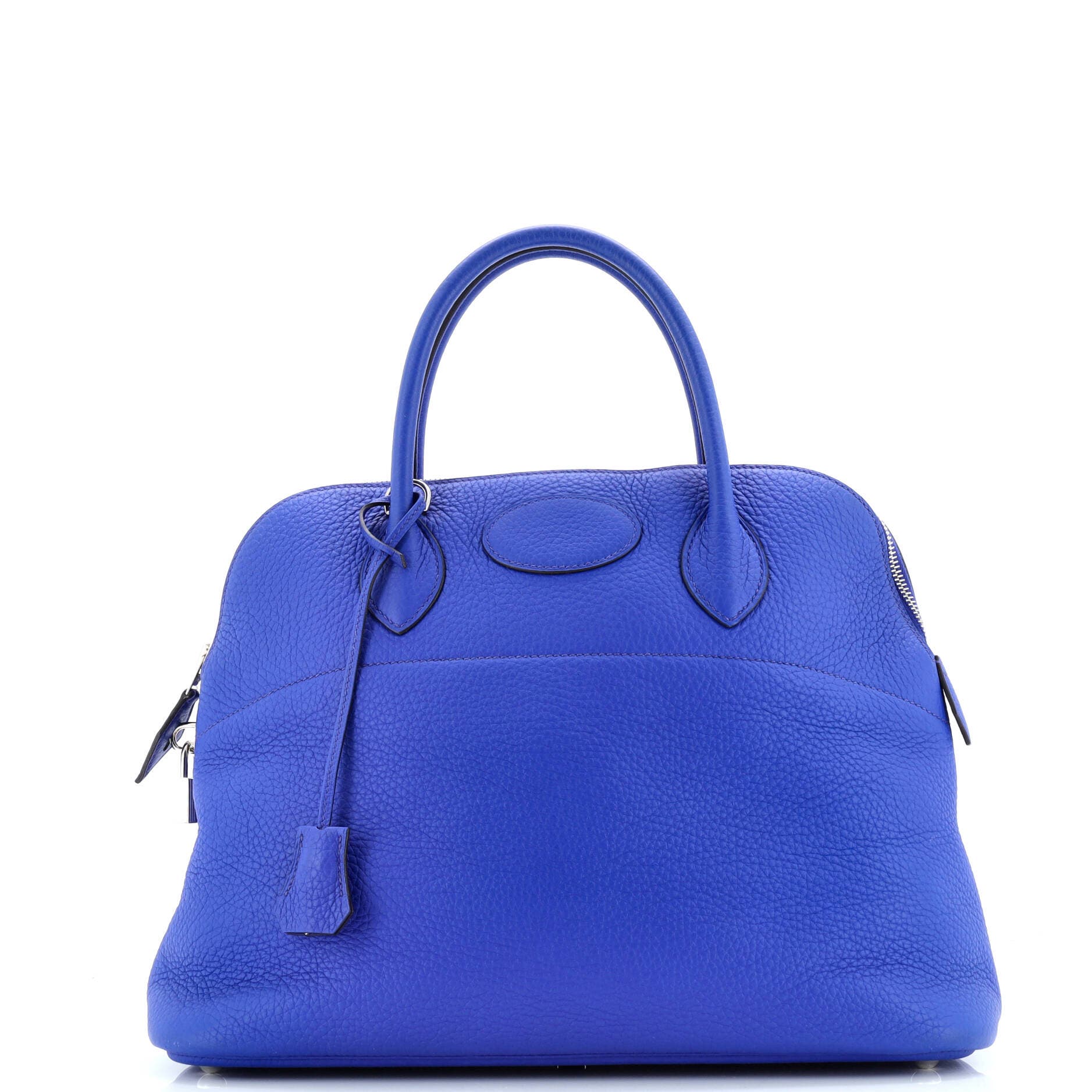 Pre-Owned Hermes Bolide Bag Clemence 35, Main, color, Bleu Royal