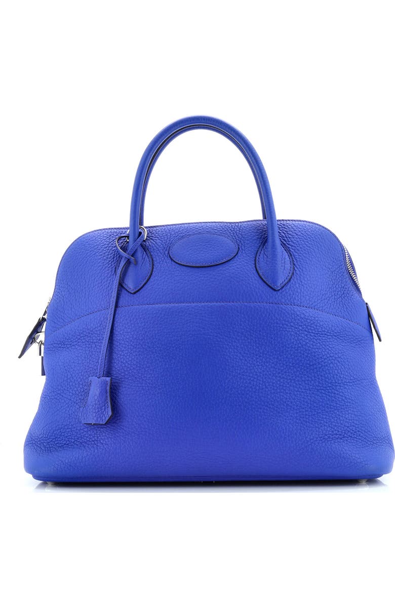 Pre-Owned Hermes Bolide Bag Clemence 35, Main, color, Bleu Royal