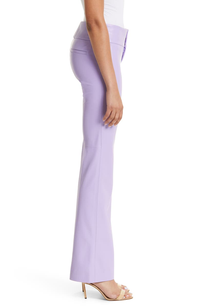 Alice + Olivia Olivia Faux Leather Bootcut Pants, Alternate, color,