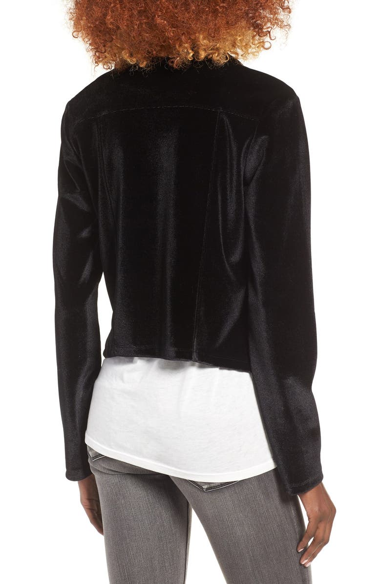 Leith Velour Moto Jacket, Alternate, color, 