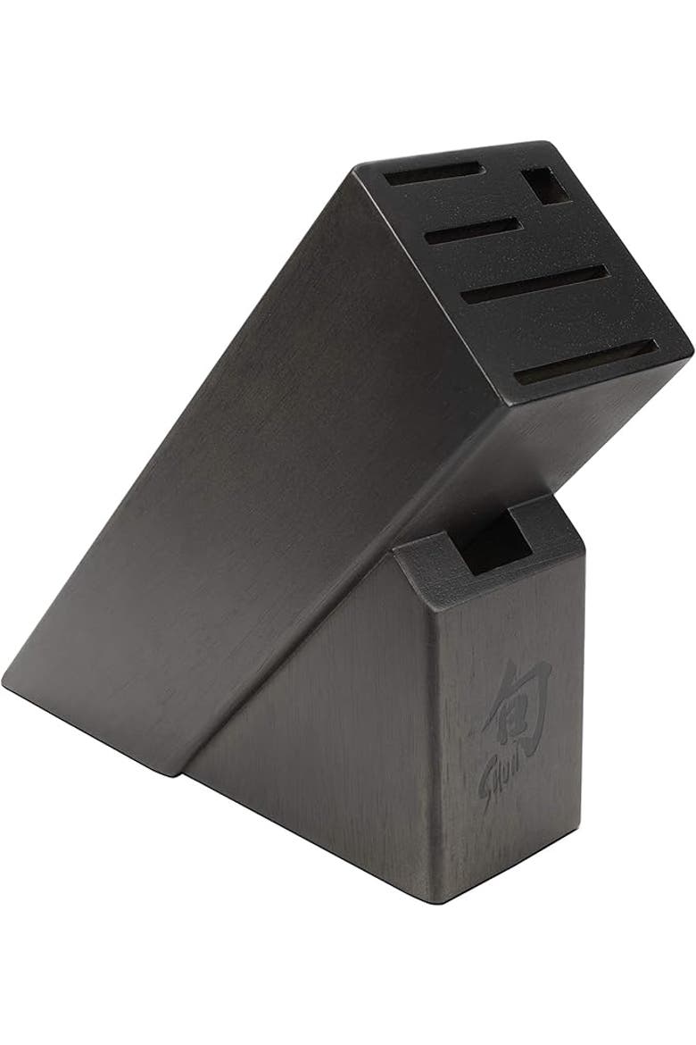 6 Slot Slimline Block, Dark Stain, Main, color, Dark