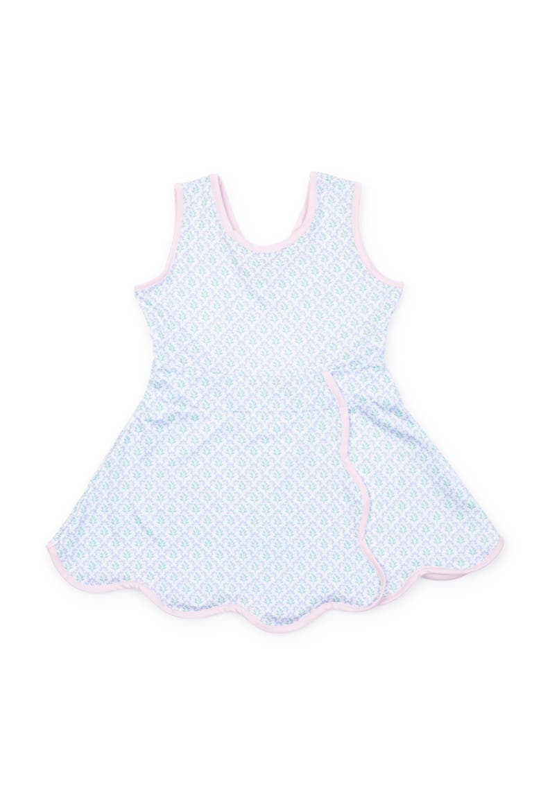Taylor Girls' Performance Dress by LH Sport, Main, color, Trellis Bloom Blue