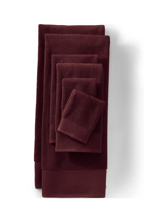 Lands' End Premium Supima Cotton Towel In Burgundy