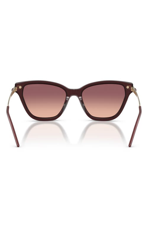 Emporio Armani 56mm Gradient Cat Eye Sunglasses