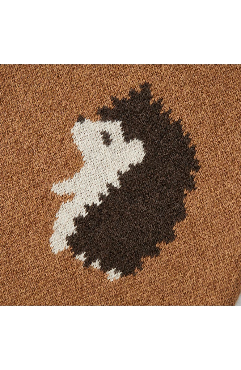 Milkbarn Knitted Sweatpants, Alternate, color, Pinecone & Hedgehog