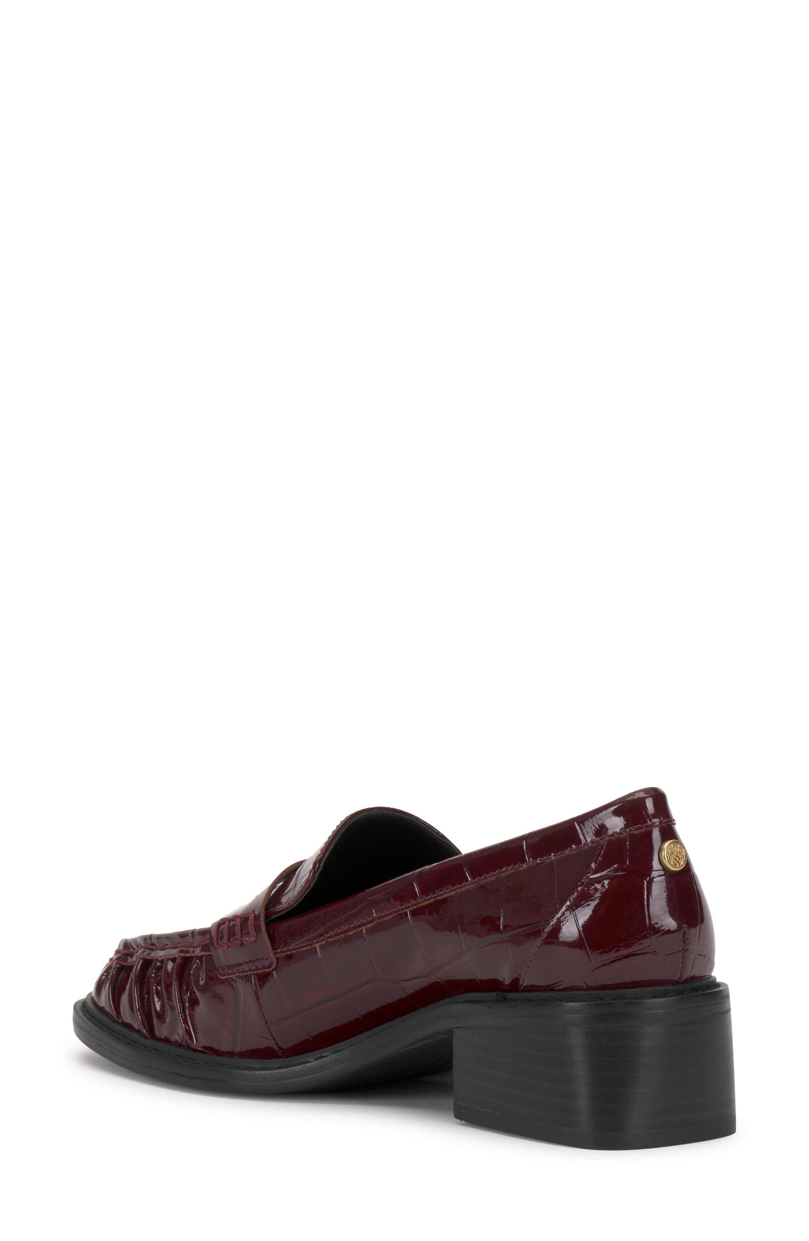 Eshnie Penny Loafer Pump, Alternate, color, RICH CHANTI
