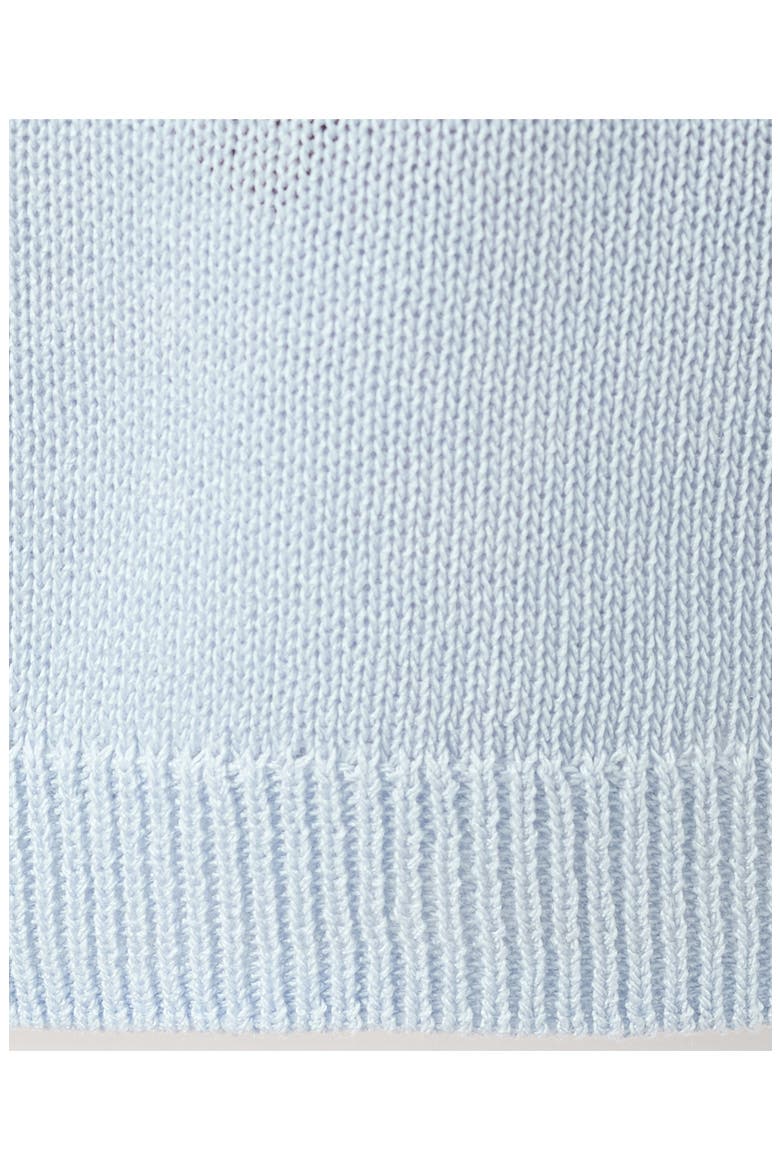 Fine Knit Crewneck Cardigan, Alternate, color, SKY BLUE