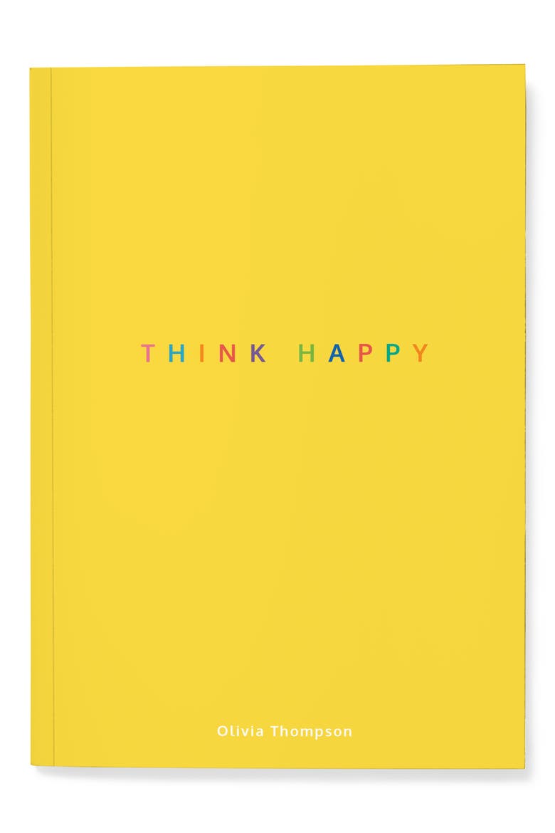 Personalized Happiness Think Happy Journal, Main, color, MULTI COLOR