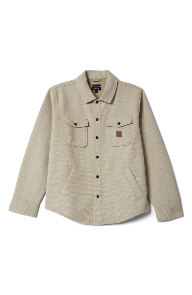 Brixton Durham Herringbone Shirt Jacket, Alternate, color, Brushed Elm