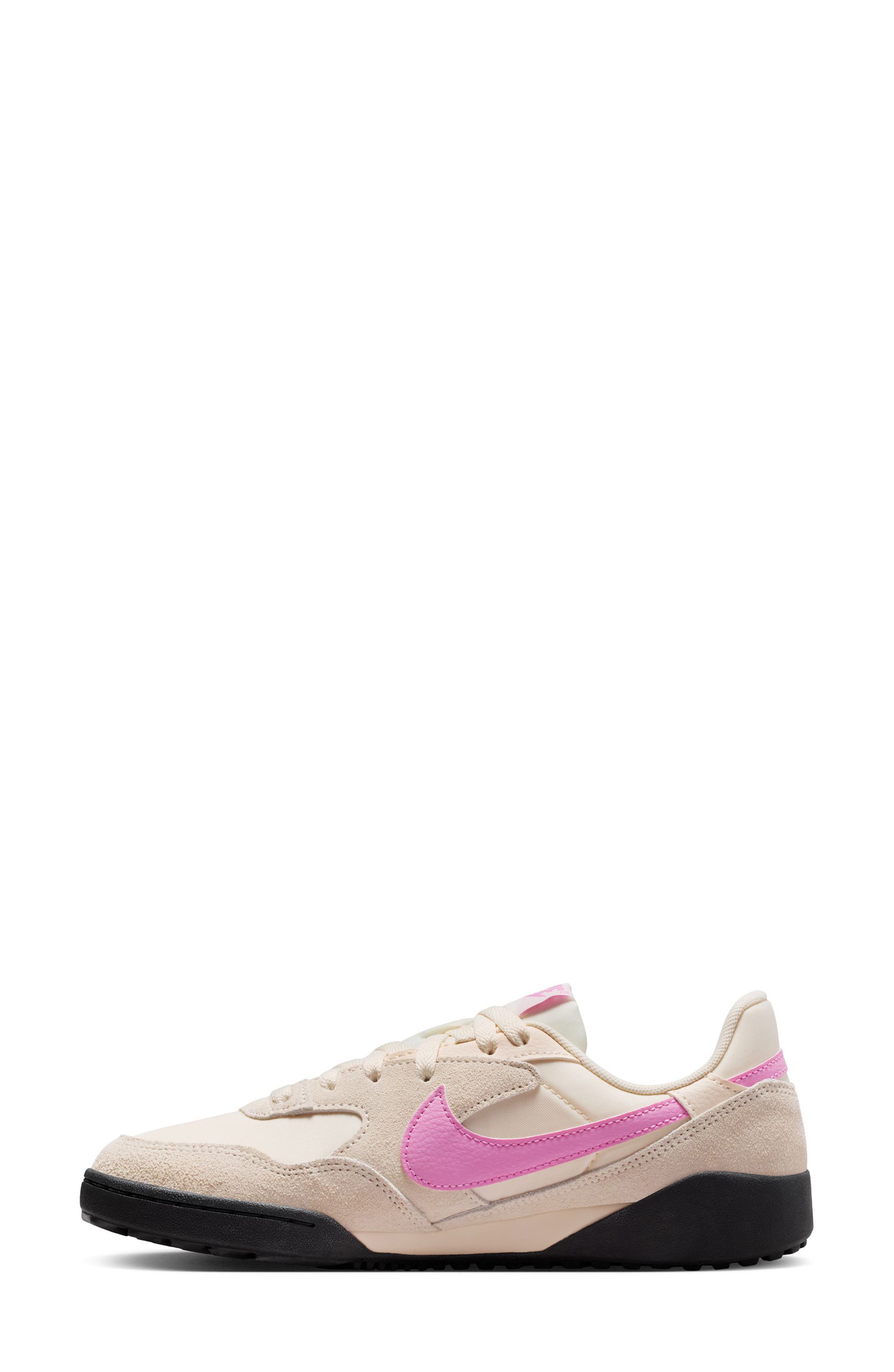 Nike Terra Manta Suede Low Top Sneaker, Alternate, color, Chalk/ Magenta/ Off Noir