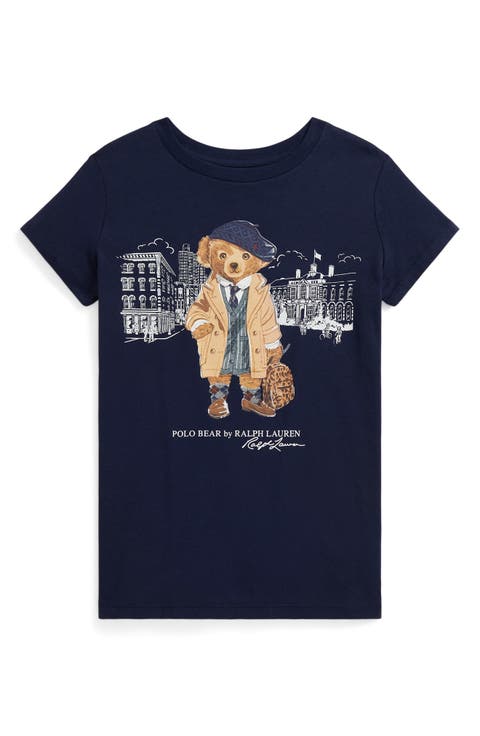 Kids' Polo Bear Cotton Graphic T-Shirt (Big Kid)