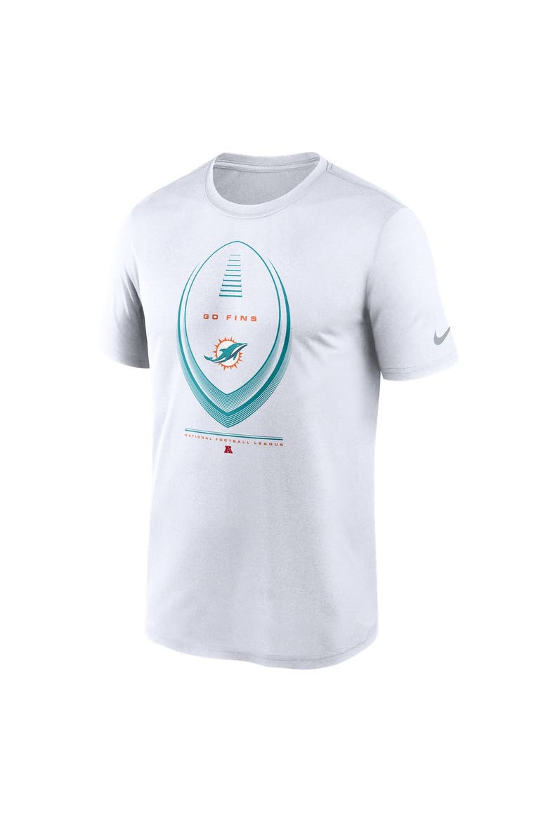 Men's Nike White Miami Dolphins Legend Icon Dri-FIT T-Shirt, Alternate, color, White