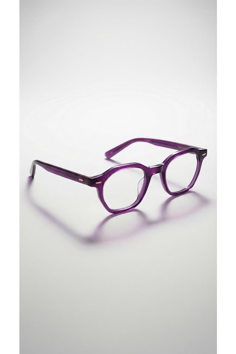 Haze 46mm Geometric Eyeglasses, Main, color, Smoked Violet