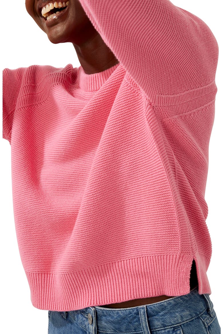 Lilly Mozart Cotton Sweater, Alternate, color, AURORA PINK