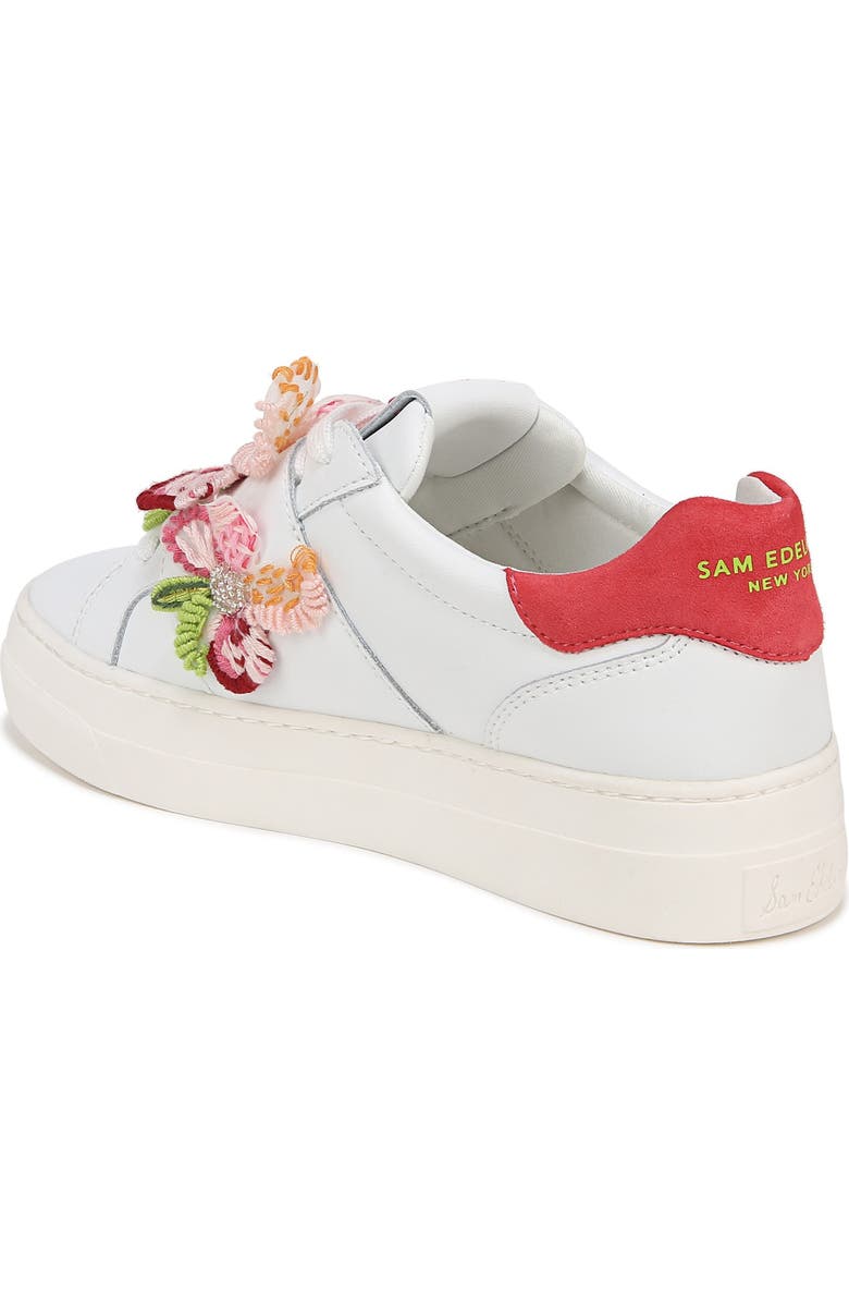 Sam Edelman Wendy Floral Embroidery Platform Sneaker, Alternate, color,