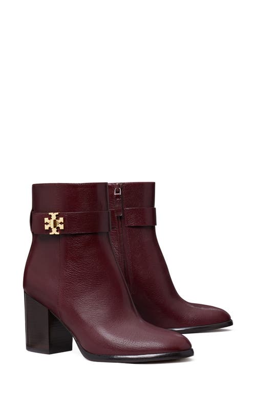 Tory Burch T Lock Bootie In Burgundy