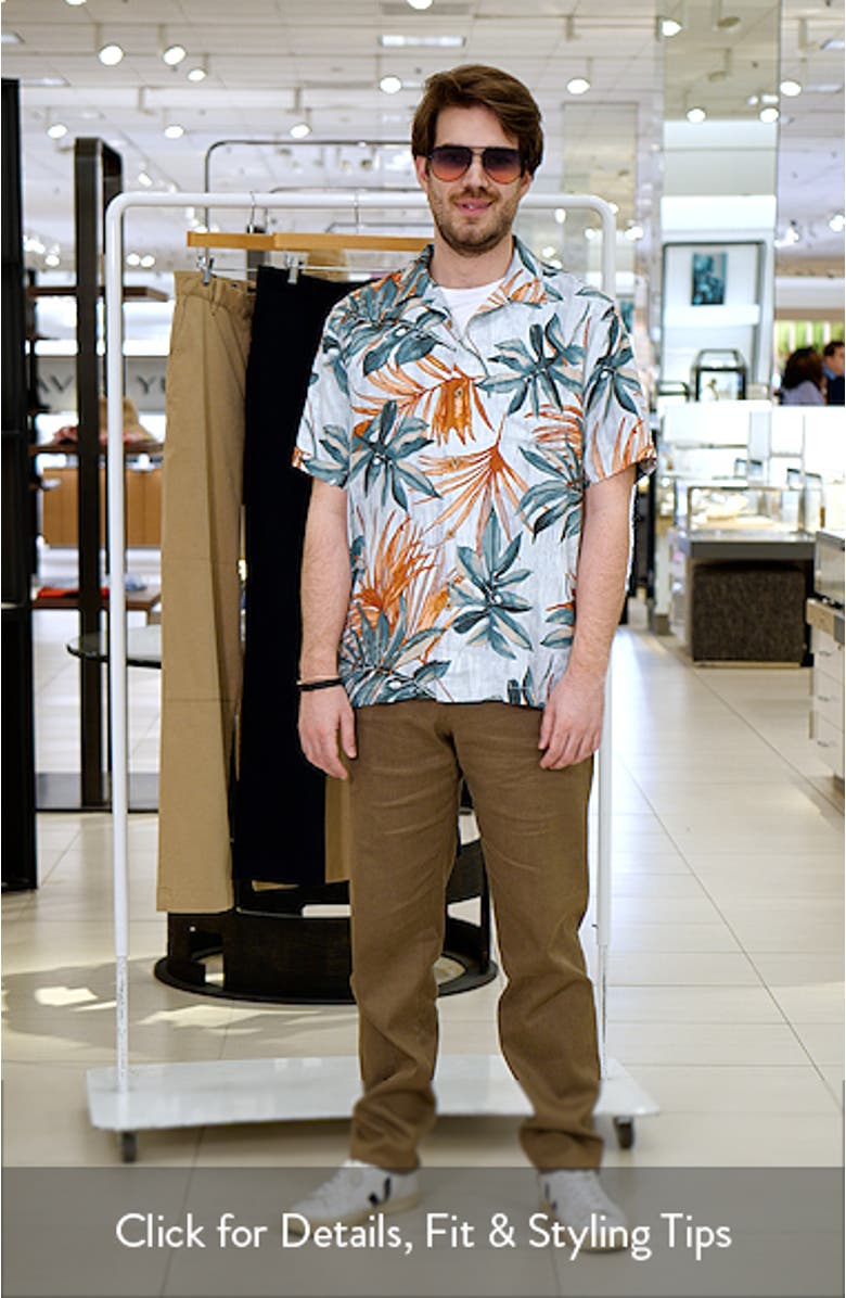 Tidal Fronds Silk Camp Shirt, sales video thumbnail