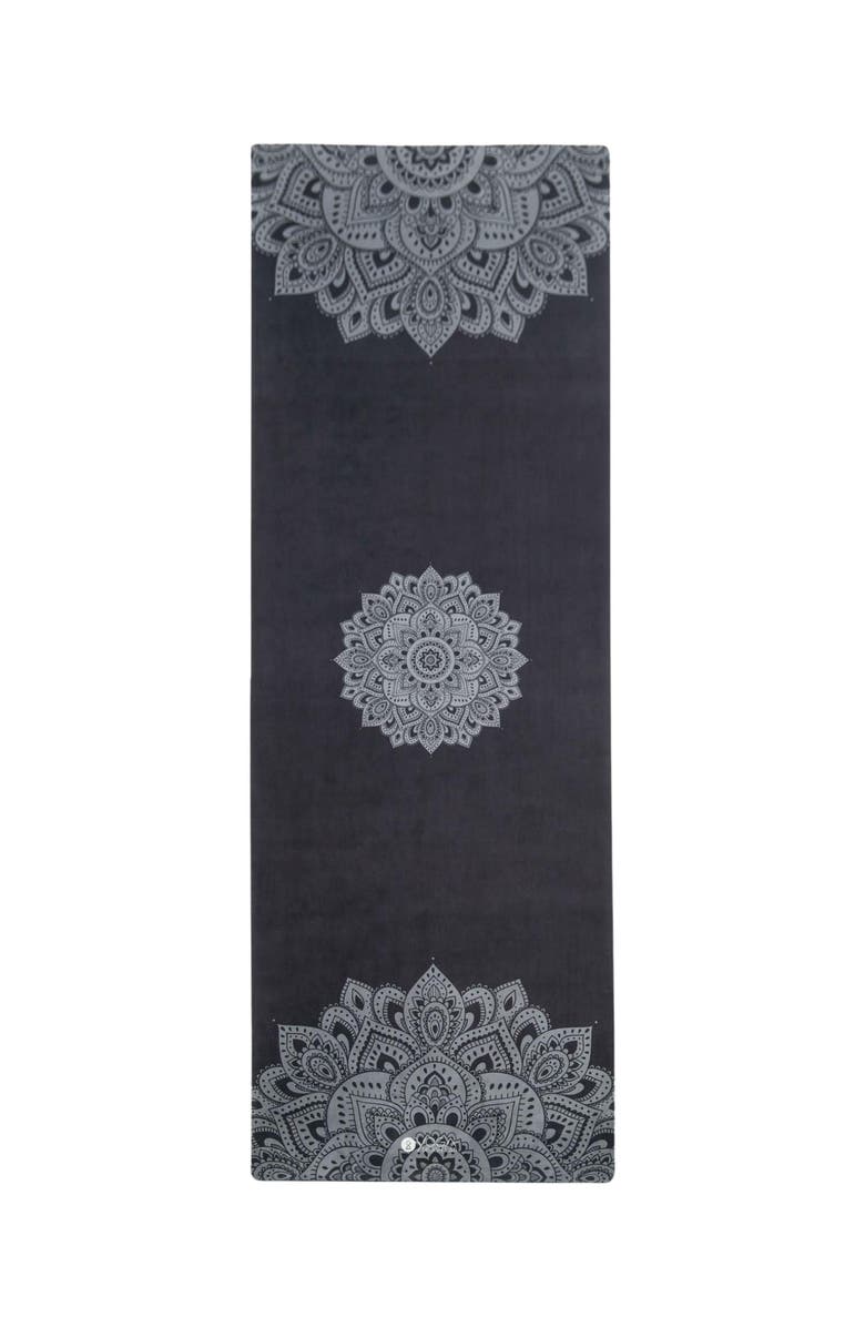 Yoga Design Lab Yoga Mat Towel, Main, color, Mandala Black