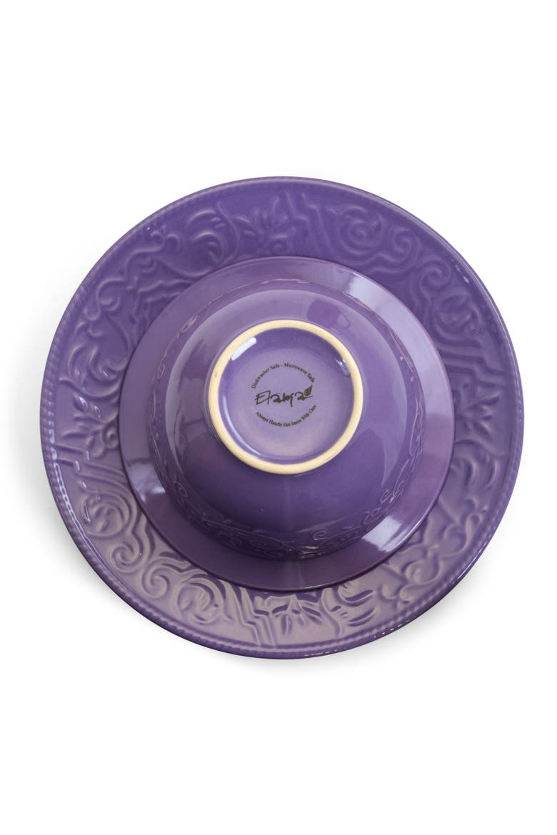 Lilac Fields 16-Piece Dinnerware Set, Alternate, color, Purple
