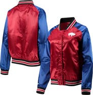 Mitchell & Ness Women's Mitchell & Ness Red Buffalo Bills Team 2.0 Satin Raglan Full-Snap Jacket