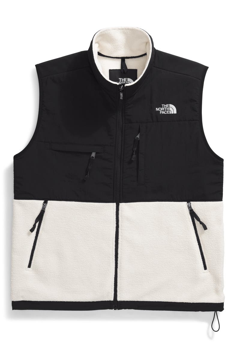 The North Face Retro Denali Vest, Alternate, color, White Dune/ Tnf Black