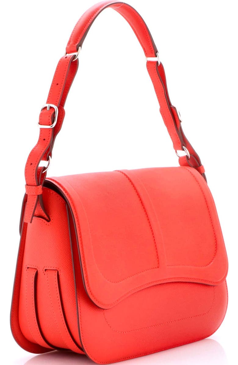 Pre-Owned Hermes Harnais Shoulder Bag Epsom and Swift, Alternate, color, Rouge Tomate