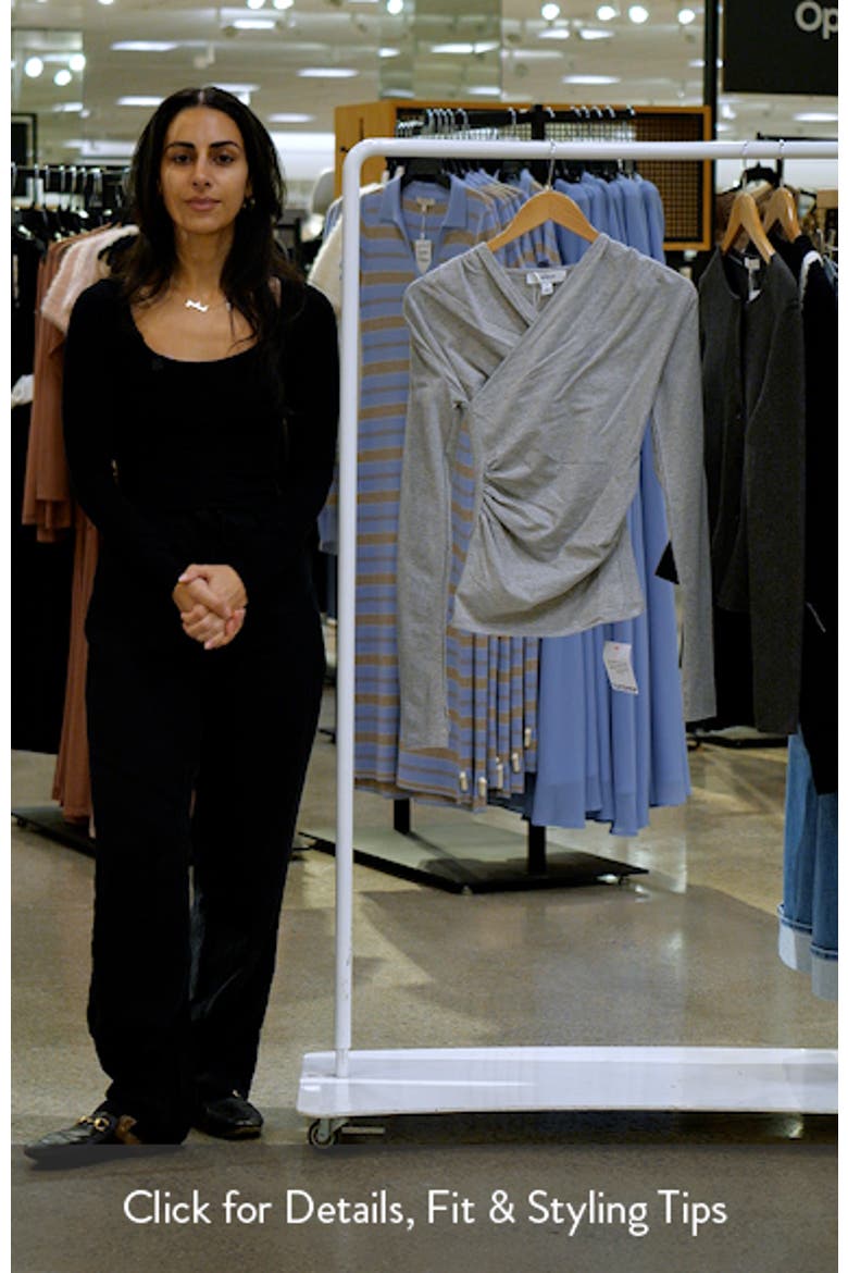 Ruched Wrap Top video