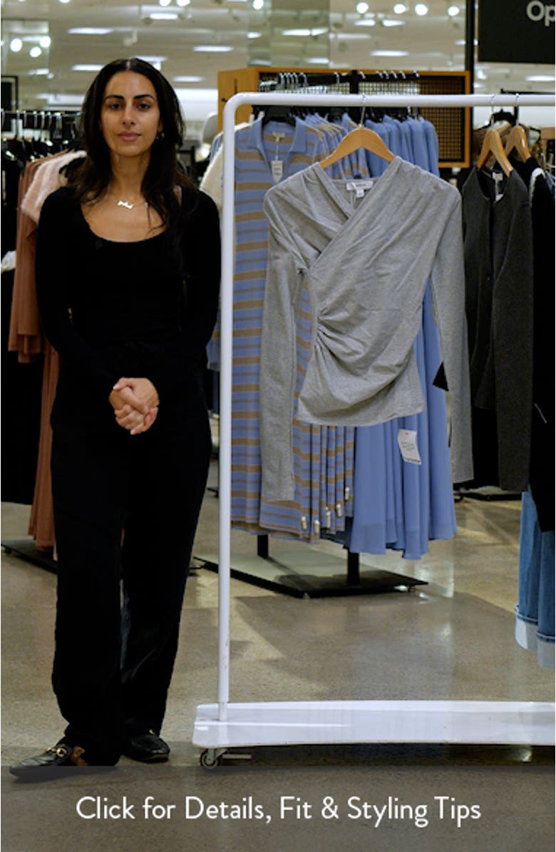 Ruched Wrap Top, sales video thumbnail