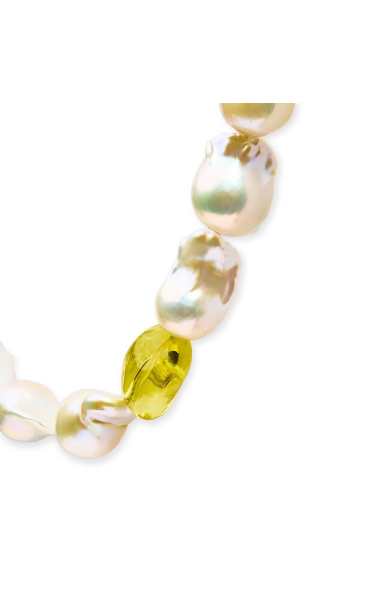Haus of Brilliance 14K Yellow Gold Citrine, Amethyst, and Baroque Pearl Strand Necklace, Alternate, color, Yellow