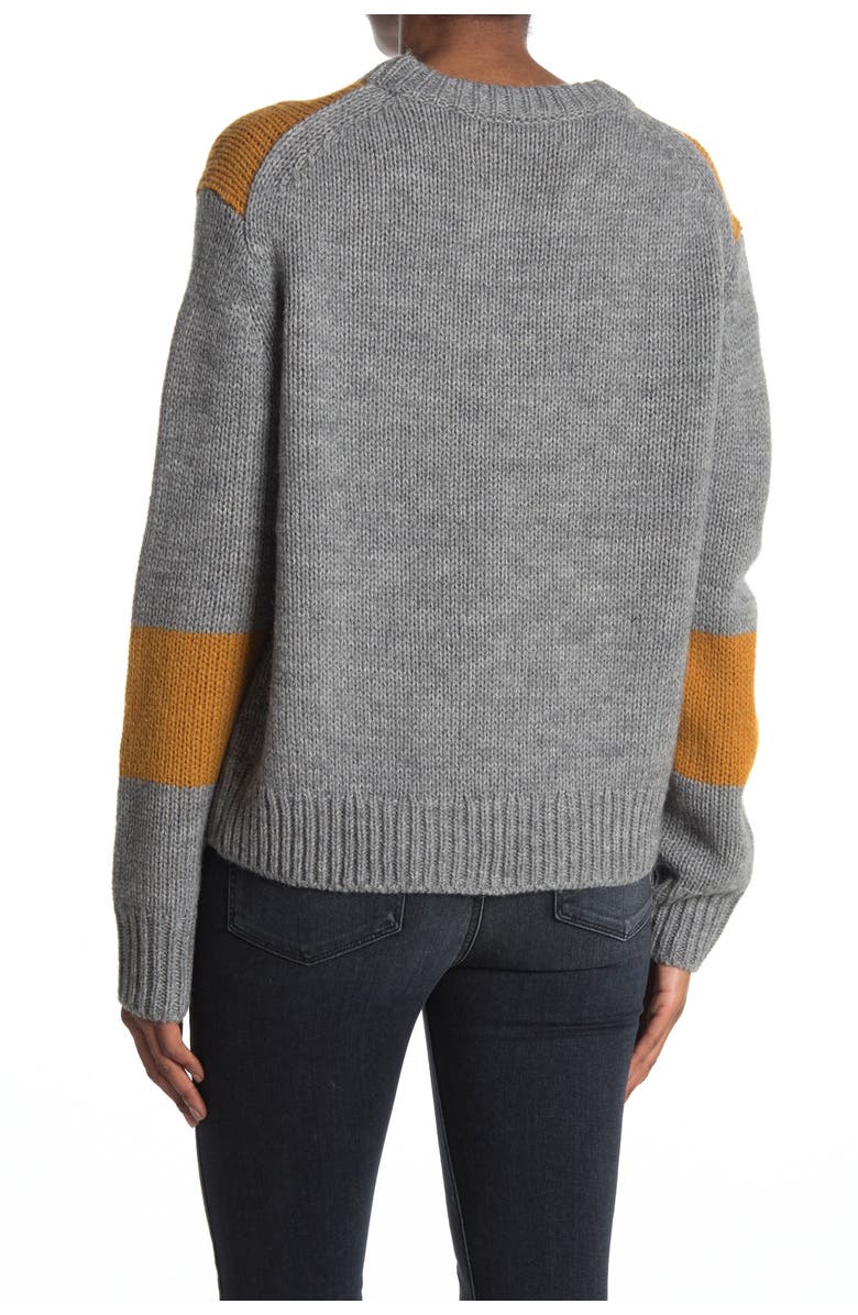 360 CASHMERE Juliana Colorblock Crew Neck Sweater, Alternate, color,