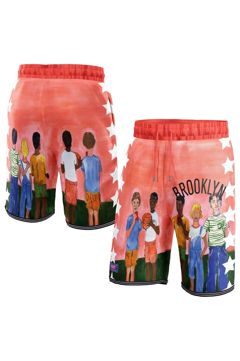 Unisex NBA & KidSuper Studios by Fanatics Black Brooklyn Nets Hometown Shorts, Main, color, Black