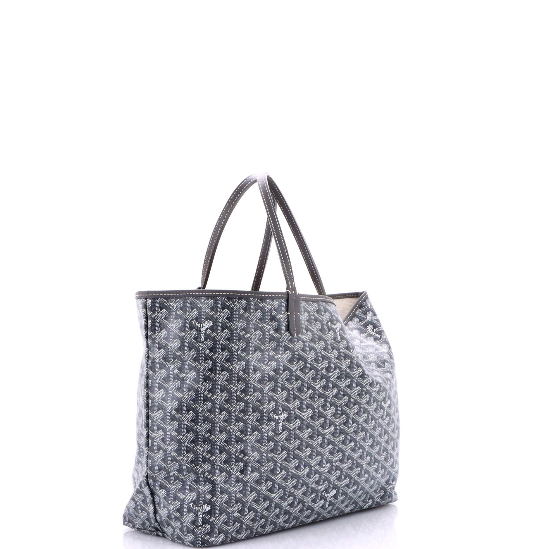 Pre-Owned Goyard Saint Louis Tote Coated Canvas PM, Alternate, color, Gray