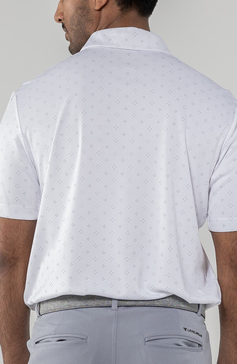 LEVELWEAR Detect Knit Polo, Alternate, color, White/ Charcoal