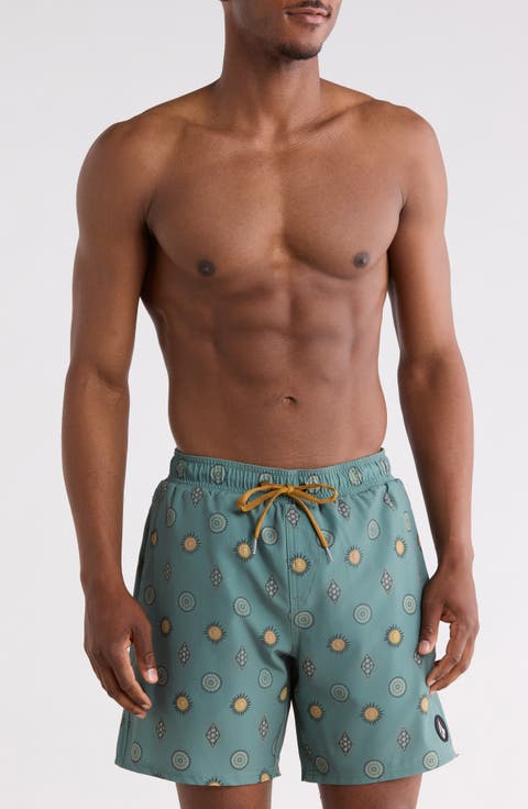 Manic Print Swim Trunks