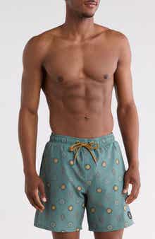 Manic Print Swim Trunks