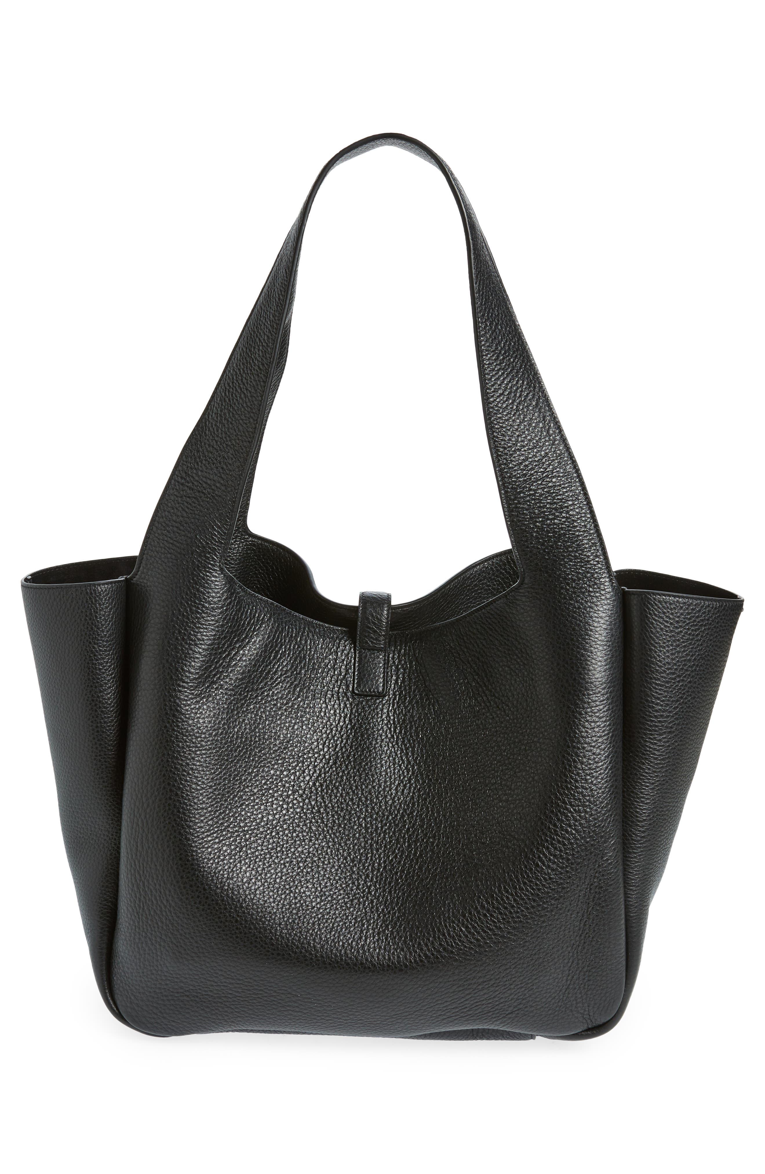 Saint Laurent Bea Deerskin Leather Tote, Alternate, color, 