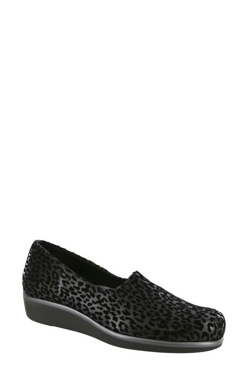 SAS Bliss Slip-On Shoe in Black Leopard 