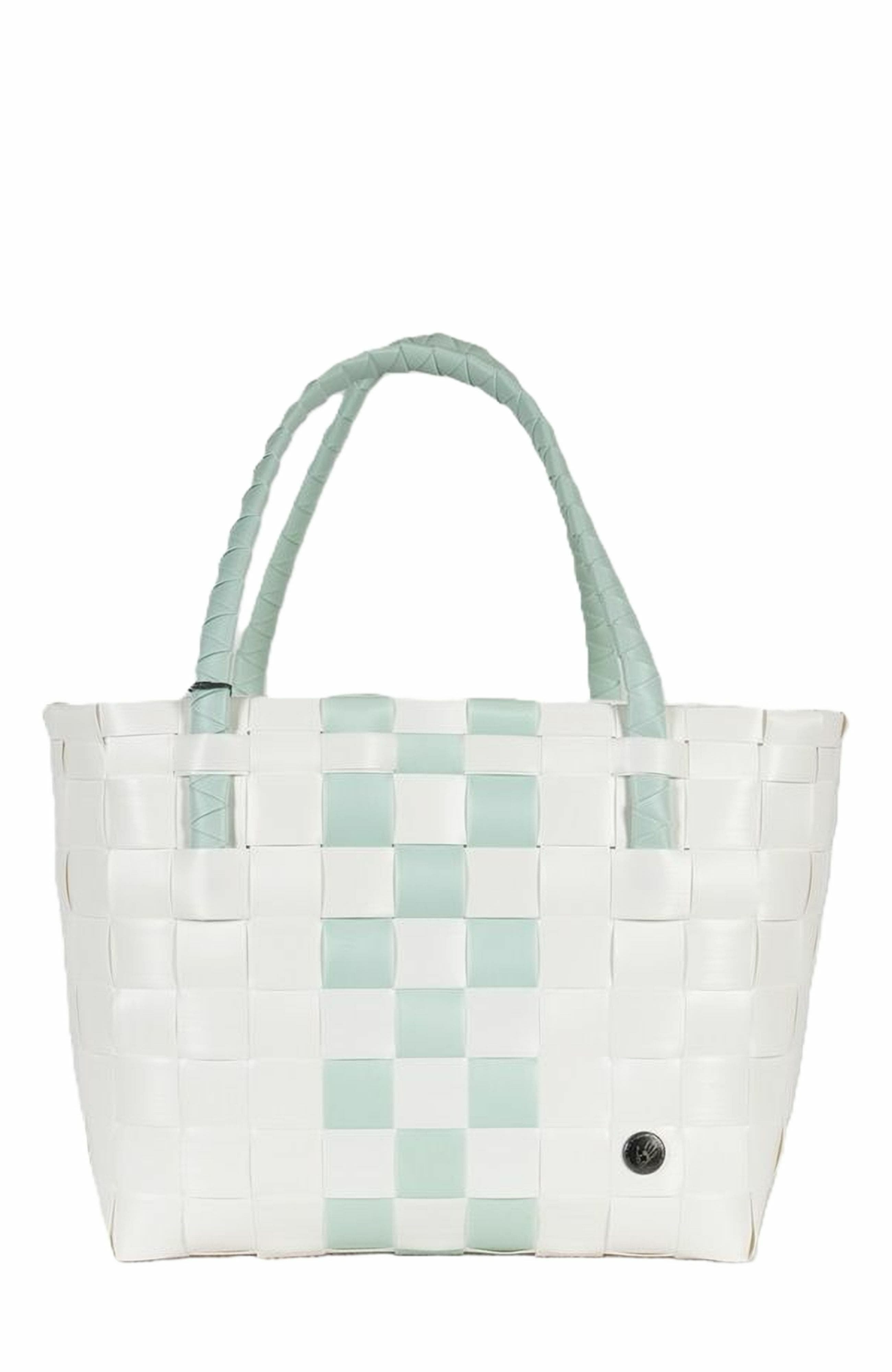 Paris Whites Recycled Tote Bag, Alternate, color, White/Soft Mint